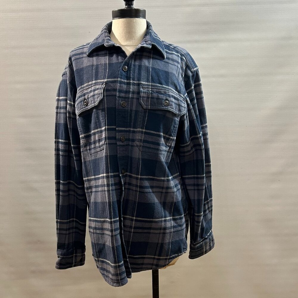 Red Head Brand Co. Green Blue Plaid 100% Cotton Flannel Men's Button Up - Medium